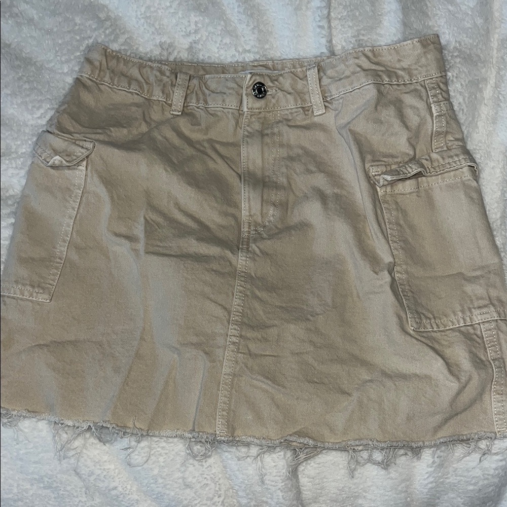Primark Beige Denim Skirt